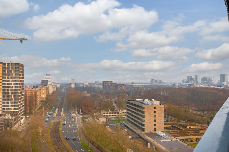 uitzicht vanuit het balkon